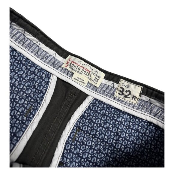 FAT FACE Green Khaki Chino Luxury Designer Casual Straight Pants Mens 32x31 - Picture 5 of 10